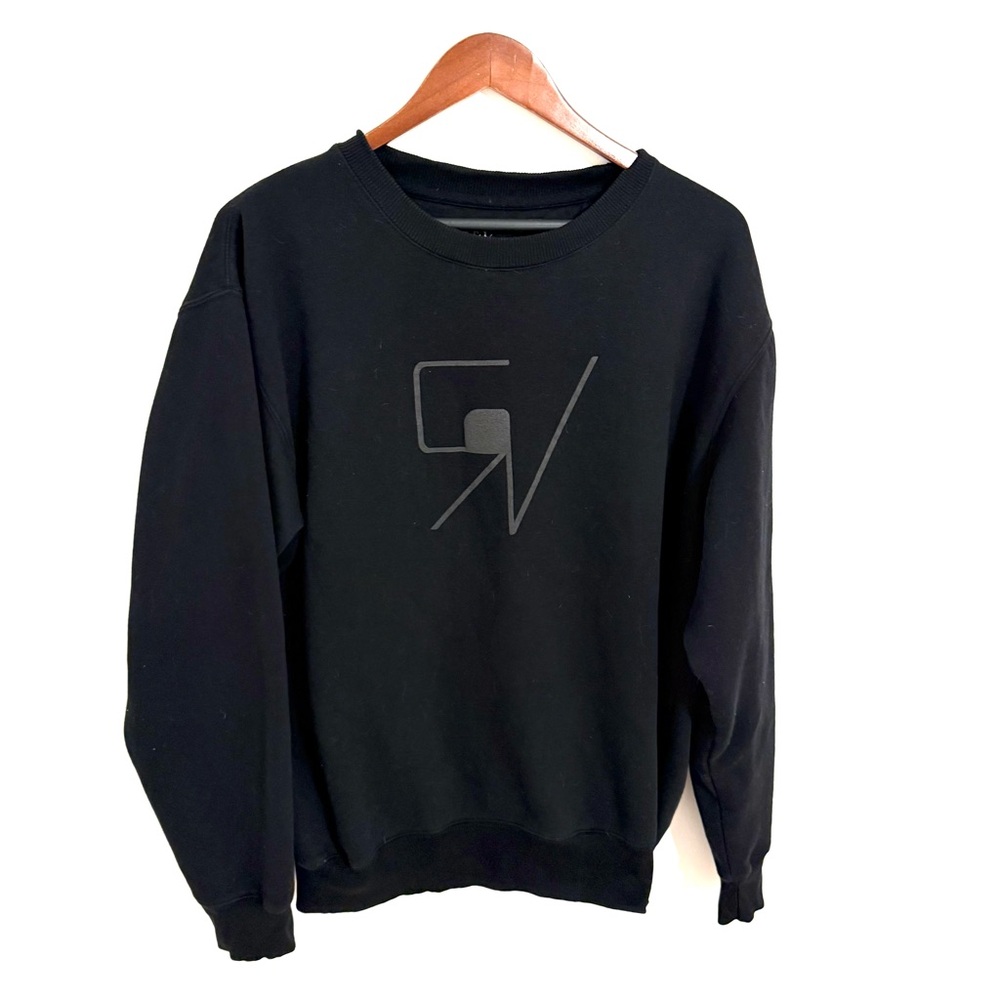 Grey Ven Graphic Crewneck Sweater Size Large